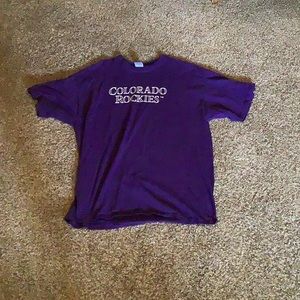 Colorado Rockies XL Purple T-Shirt